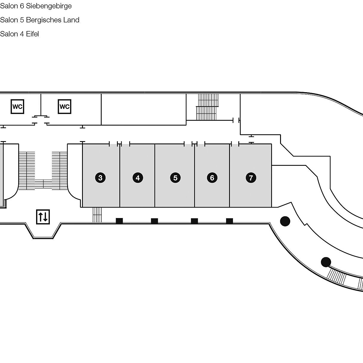 Floor plan, conference floor 2 | Maritim Hotel Köln