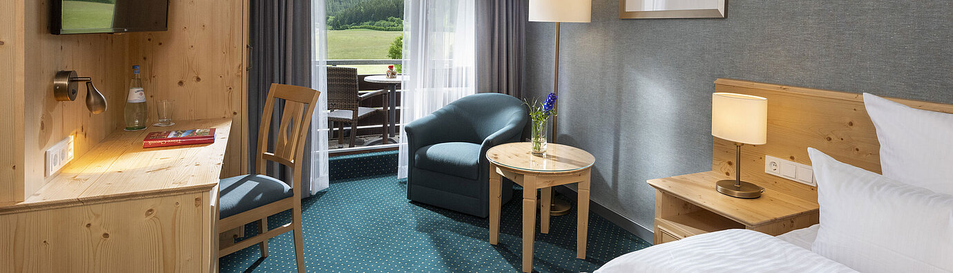 Double room with balcony at Maritim TitiseeHotel and green view