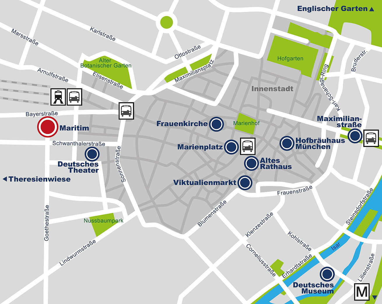 Roadmap Maritim Hotel München