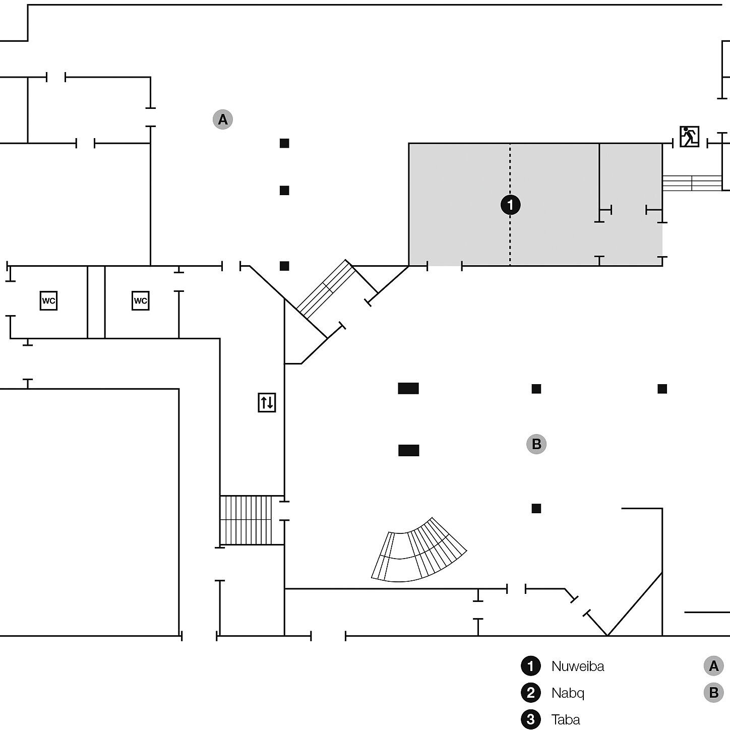 Floor plan, ground floor | Maritim Jolie Ville Resort & Casino Sharm El Sheikh 