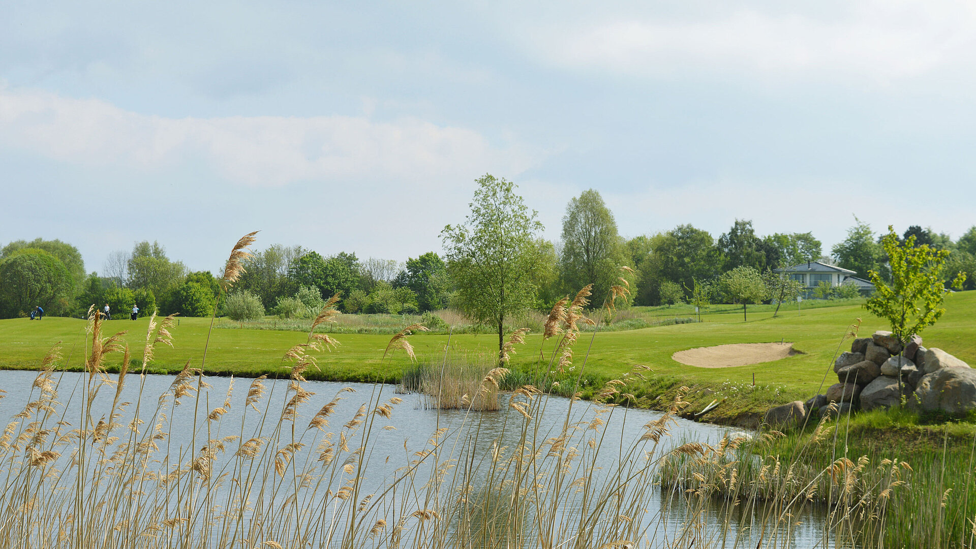 Golf course with pond | Maritim Golfpark Ostsee