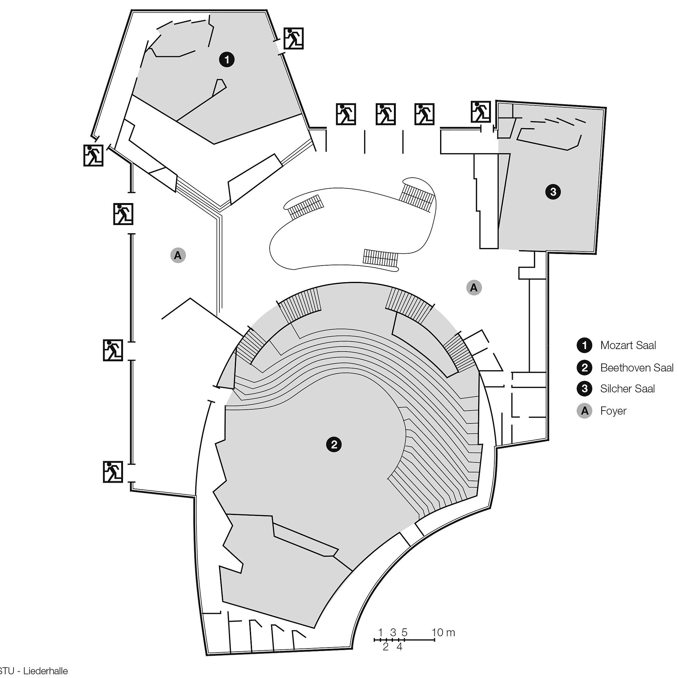 Floor plan, Liederhalle | Maritim Hotel Stuttgart