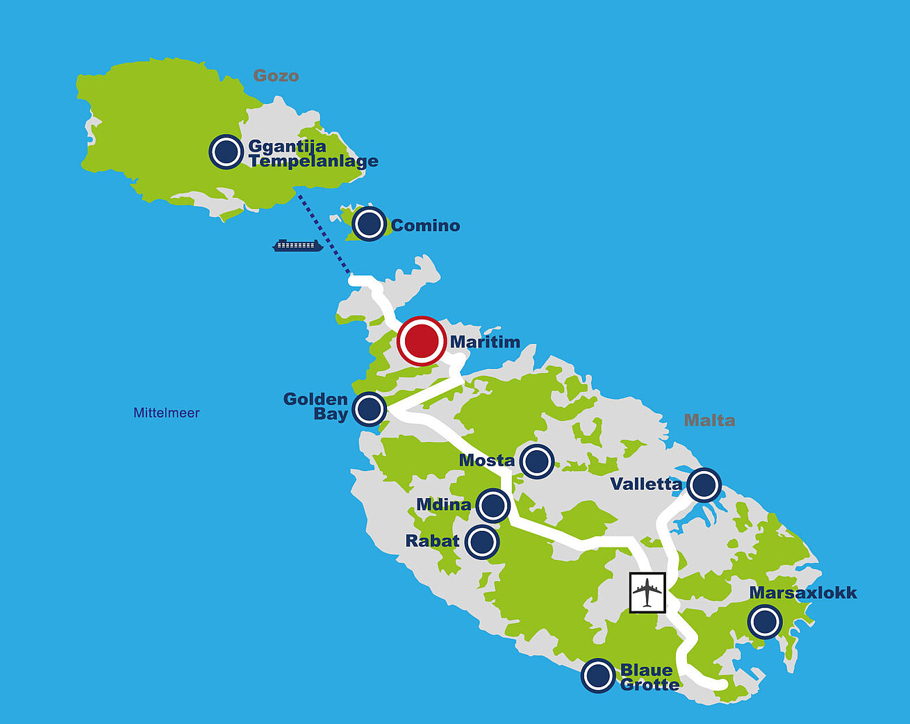 Roadmap Maritim Antonine Hotel & Spa Malta