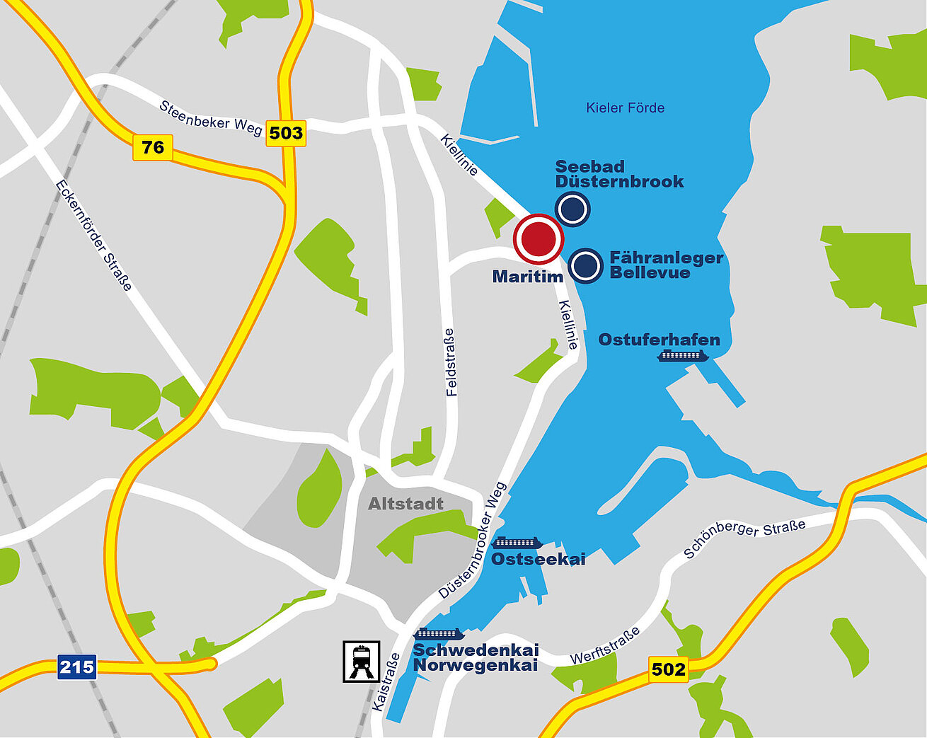 Roadmap Maritim Hotel Bellevue Kiel