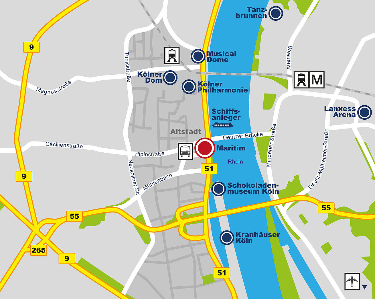 Roadmap Maritim Hotel Köln