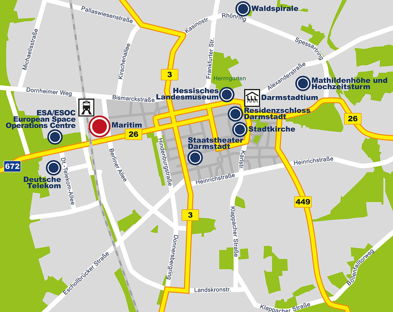 Roadmap Maritim Hotel Darmstadt