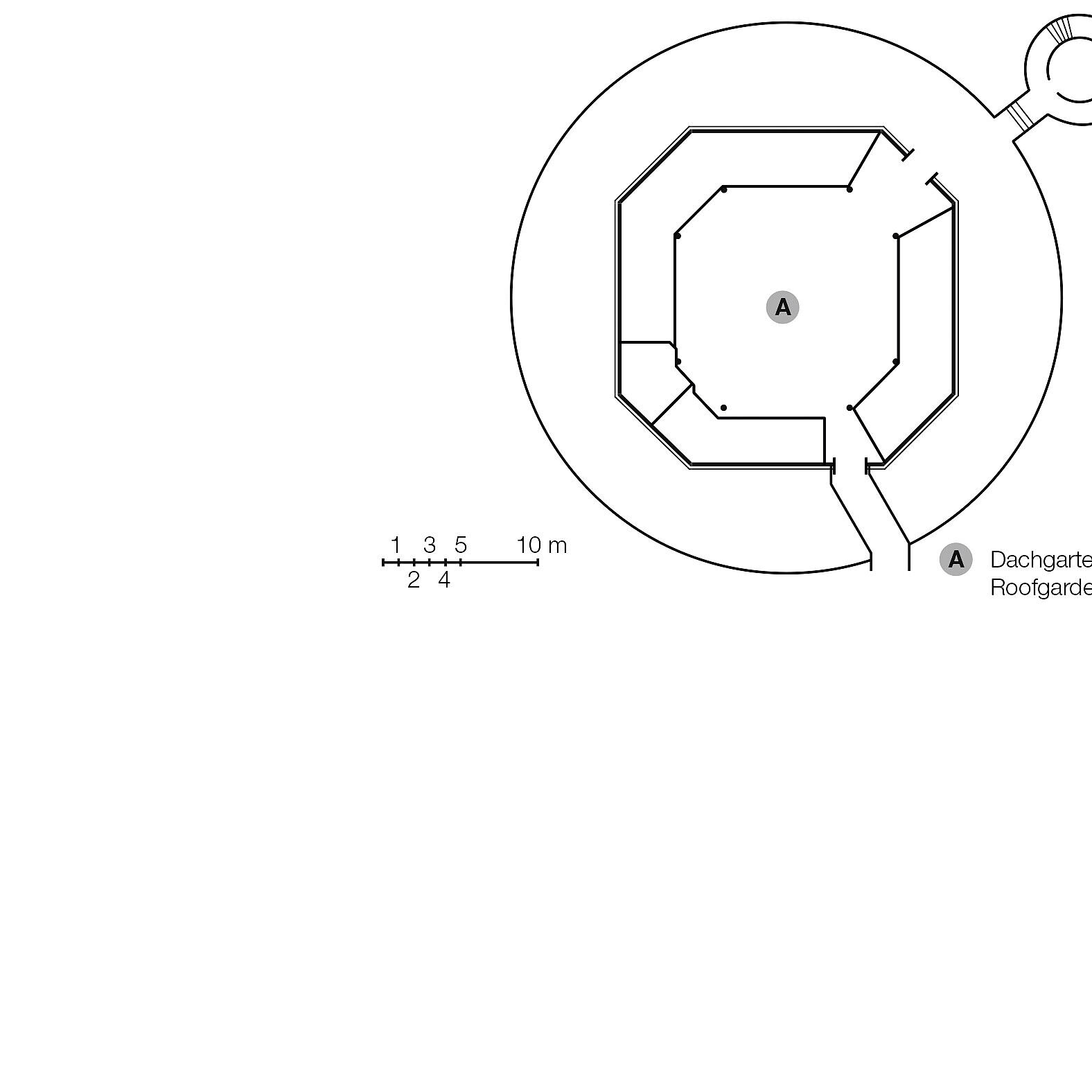 Floor plan, roofgarden restaurant Bellevue  | Maritim Hotel Köln
