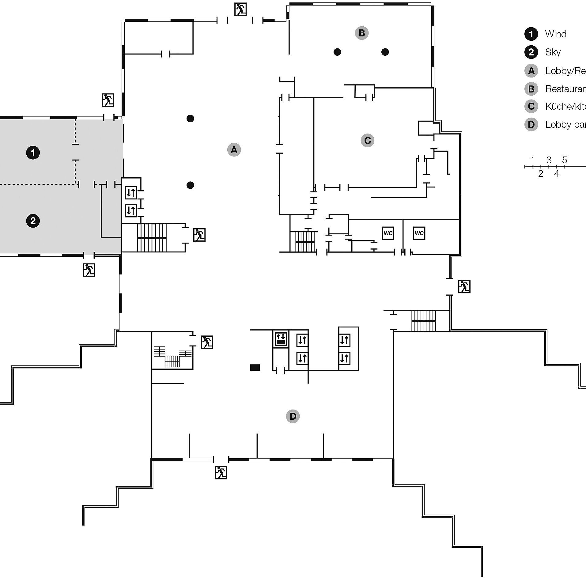 Floor plan, 1st floor | Maritim Hotel Paradise Blue Albena
