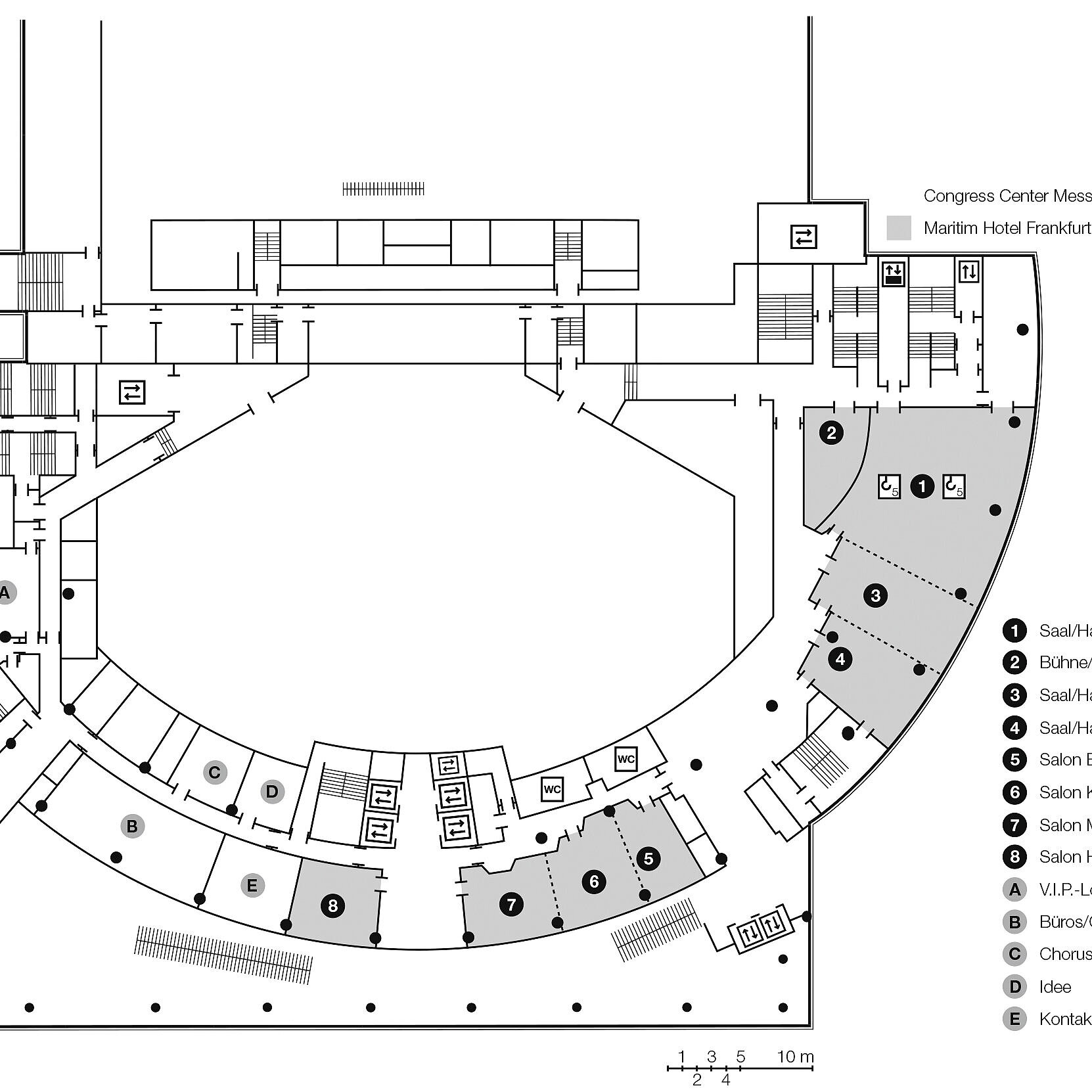Floor plan, level C1 | Maritim Hotel Frankfurt