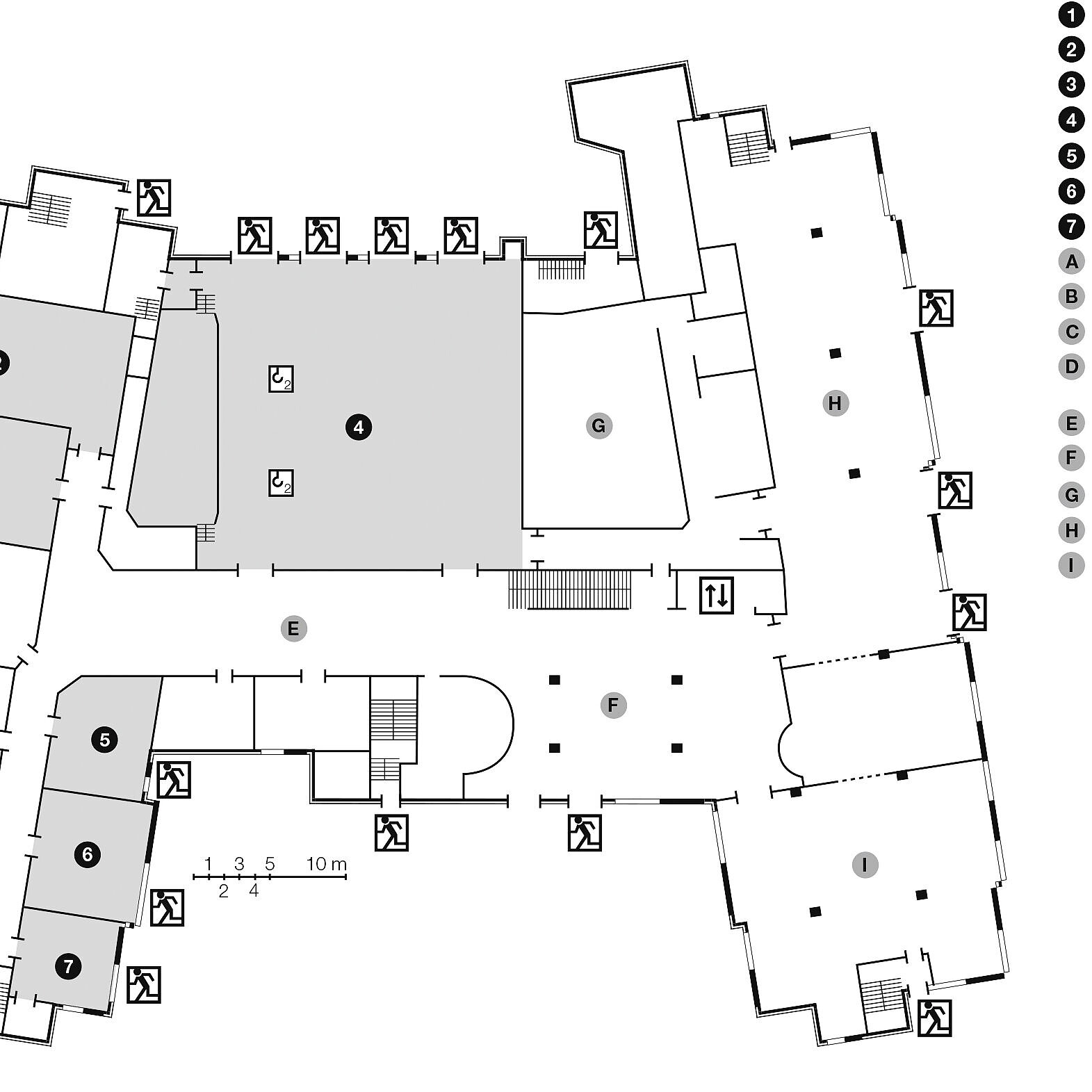 Floor plan, ground floor | Maritim Hotel Königswinter 