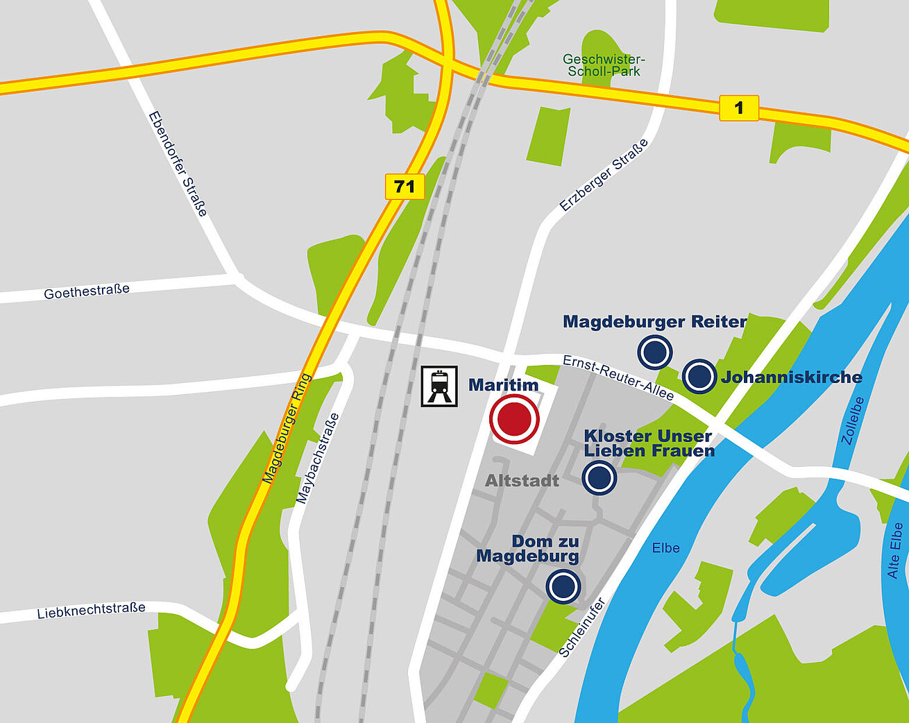 Roadmap Maritim Hotel Magdeburg